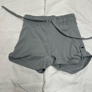 Bombshell Sportswear Light Gray Athletic Drawstring Shorts